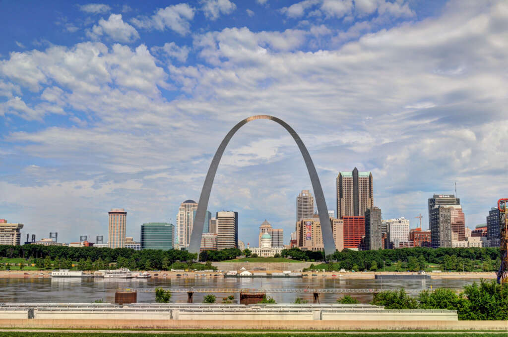 Skyline of Downtown Saint Louis, Missouri